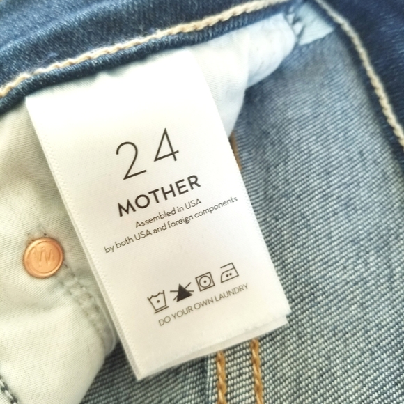 Mother Women's The Insider Crop Step Fray Cutoff Shorts High Waist High Rise EUC - Picture 7 of 13